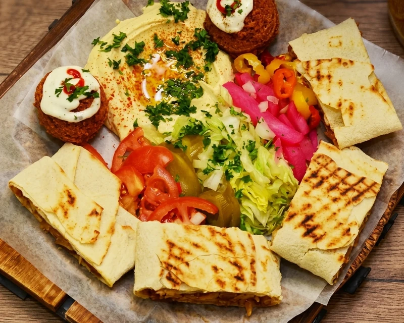 Traditional Shawarma at Mazaj Mediterranean Cuisine, downtown Calgary