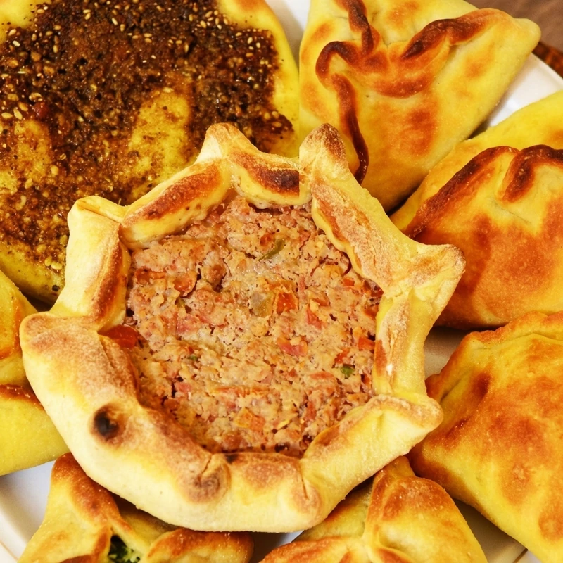 Fatayer at Mazaj Mediterranean Cuisine, downtown Calgary